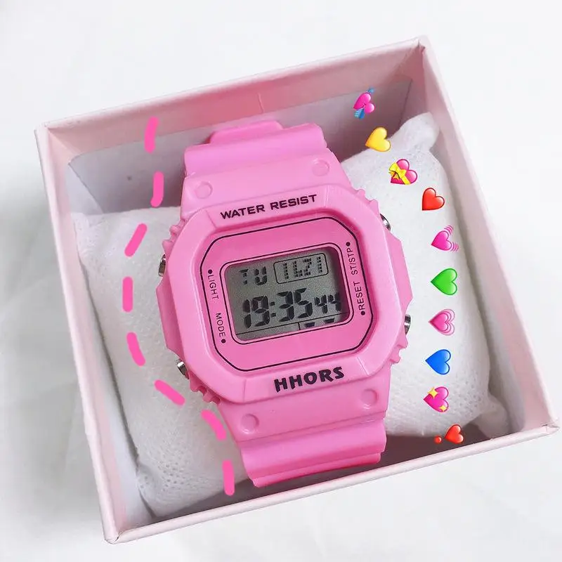 Зеленые часы Matcha женские студенческие корейские версии простых сетчатых красных