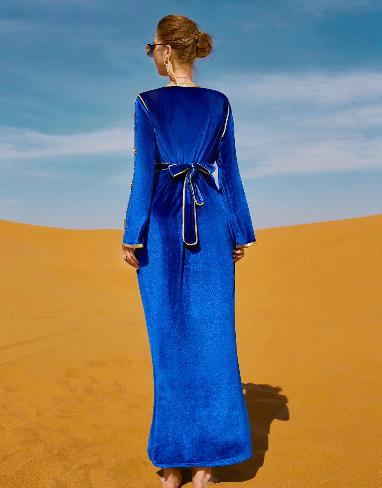 Winter Diamond Velvet Abaya Dress Women Moroccan Kaftan Muslim Arabic Jalabiya Islam Clothes Elegant Dubai Party Evening Dresses