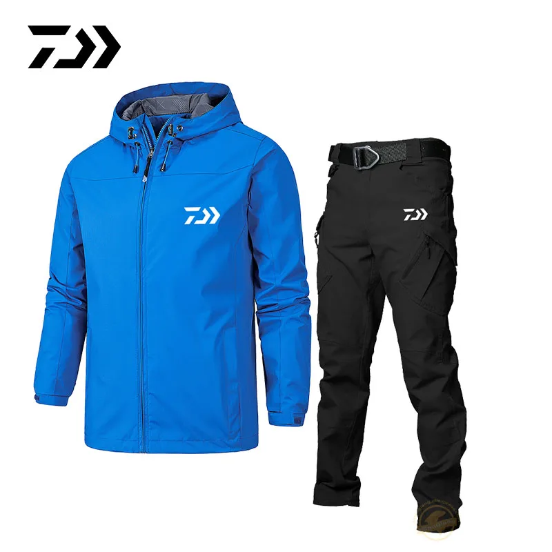 

Мужская осенне-летняя одежда для рыбалки Daiwa, ветрозащитные спортивные тонкие костюмы для альпинизма и рыбалки, спортивная куртка высокого ...