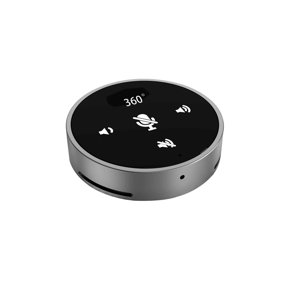 USB-микрофон Настольный конденсаторный со встроенным громкоговорителем 360 ° |