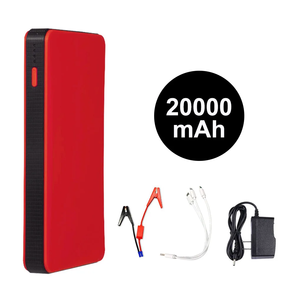 

20000mAh Car Battery Jump Starter Power Bank 12V 400A Auto Emergency Booster Starting Device with Flashlight for 2.0L Gasoline