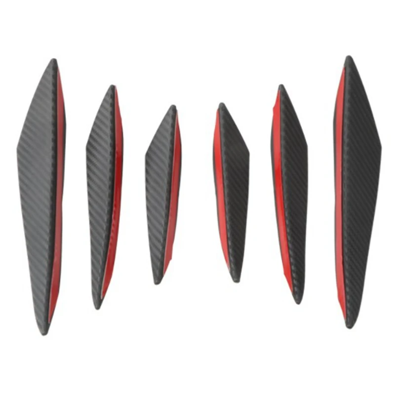 

Модификация автомобиля маленький воздушный нож с узором из углеродного волокна маленький воздушный нож универсальный модифицированный спойлер передний бампер