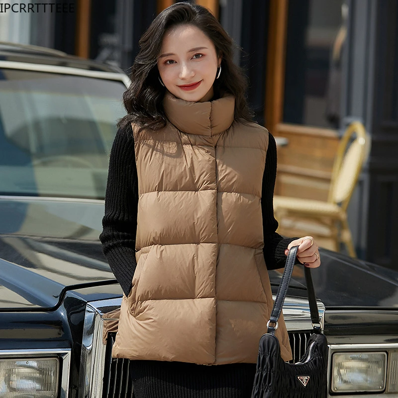Женский ульсветильник пуховой жилет повседневный тонкий 90% Новое поступление 2021