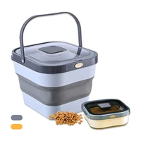 foldable pet food storage container insect proof moisture proof high sealed pet large capacity portable food storage box health