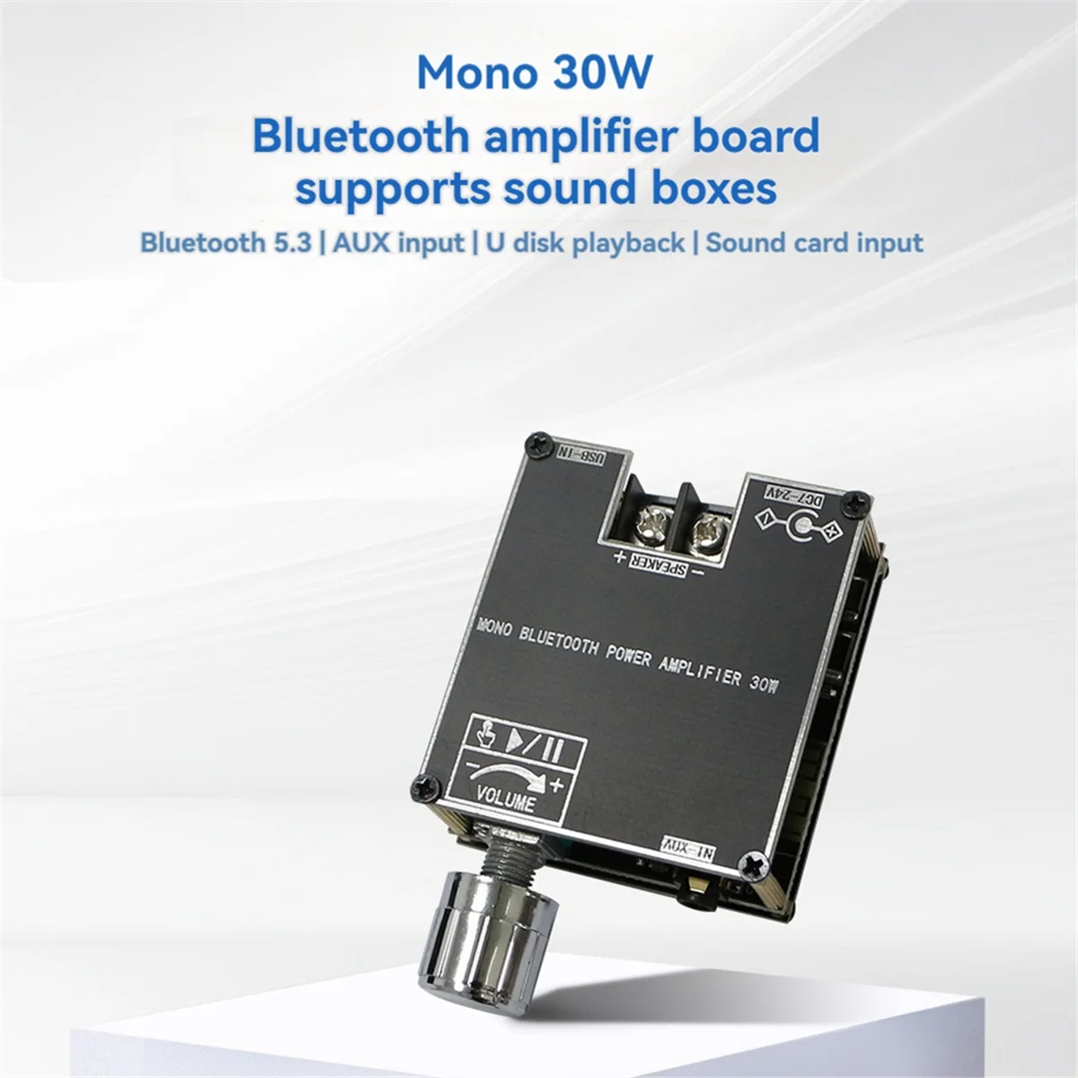 ZK-301B Плата усилителя Bluetooth с одним звуком 30 Вт модуль мощности звука домашнее