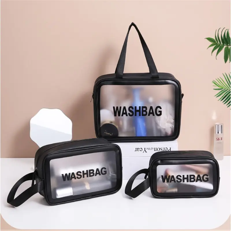 

Portable Travel Wash Bag Female Transparent Waterproof Makeup Storage Pouch Large Capacity Cosmetic Organizer Beauty Women Case