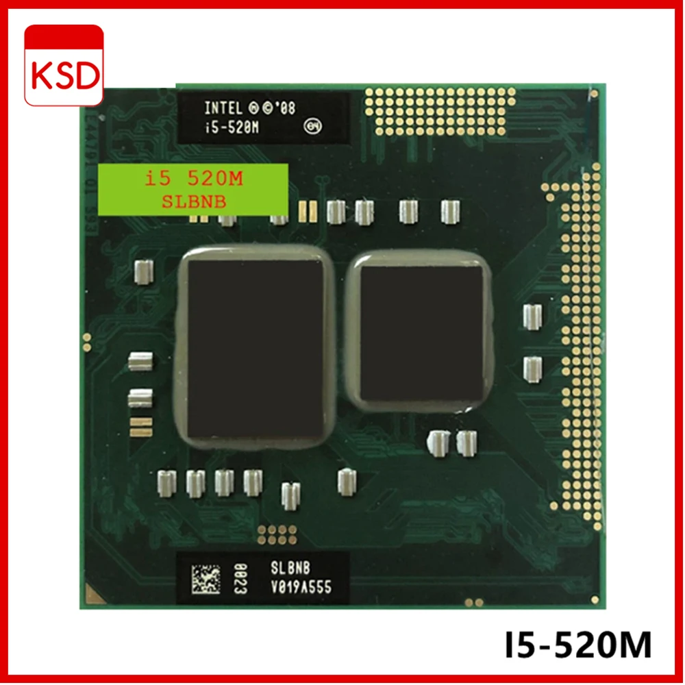

Intel core Processor I5 520M 3M Cache 2.4 GHz Laptop Notebook Cpu Processor Free Shipping I5-520M rPGA988A