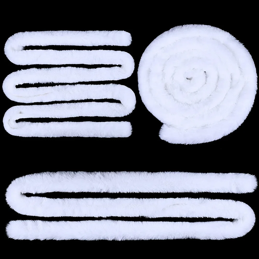 

DIY 1,5 м Рождественская тесьма из искусственного меха, белые необработанные края, ремесла, кружево для шляпы, перчаток, шарфа, одежды, аксессуары, искусственное Рождественское украшение