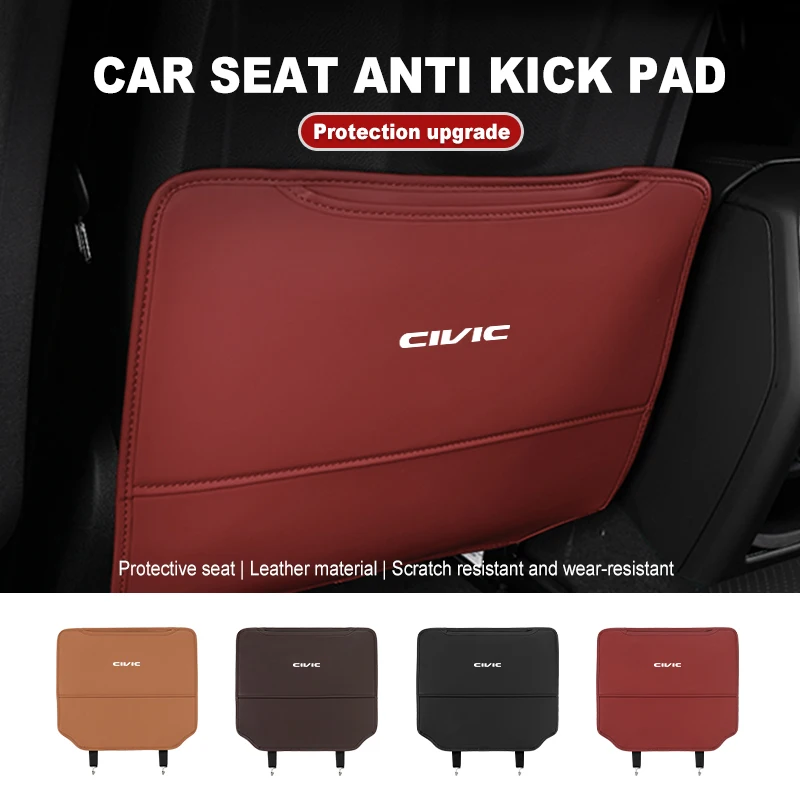 Фото Для автомобильного сиденья Honda Anti-Kick Pad Half Pack Anti-Dirty Mat Storage Cover typer civic 4d 10-го поколения 8 2014 2015 2016 2017 №1
