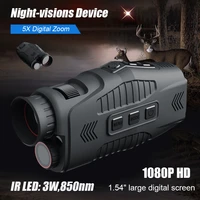 1080p monocular infrared night vision day night use device 5x digital zoom 300m full dark viewing distance hunting telescope