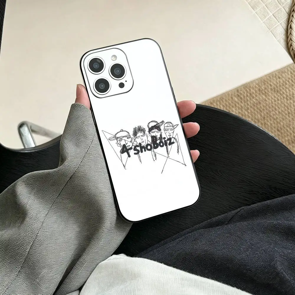 Фото Чехол для телефона LNGSHOT Hip-hop для iPhone 17, 16, 15, 14, 13, 12, 11 Plus, Pro Max и других моделей, мягкий черный чехол №3
