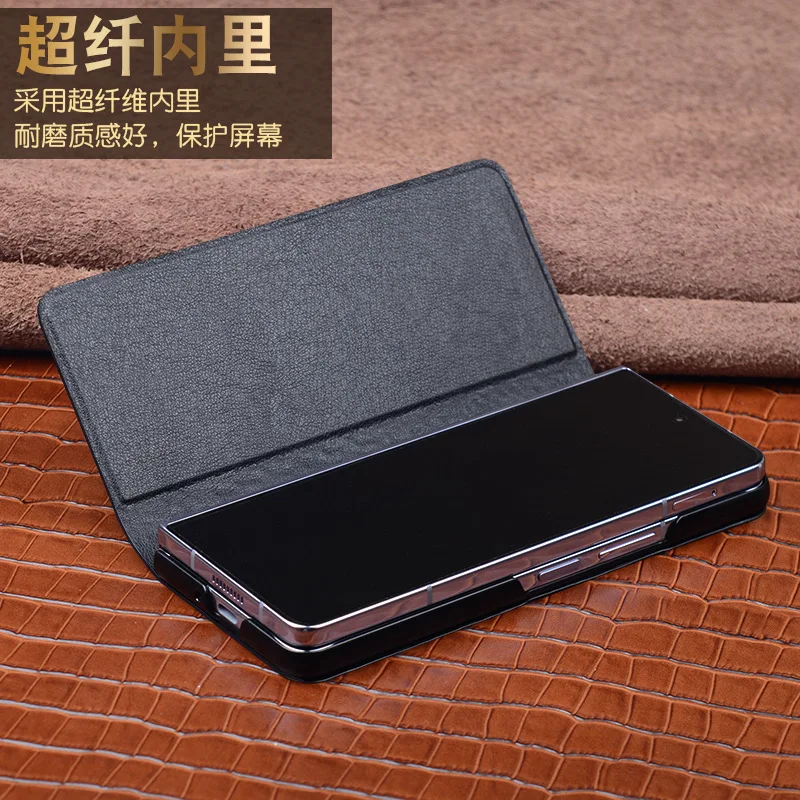 Wobiloo Новый кошелек из натуральной кожи для телефона в деловом стиле Vivo X Fold3 Pro