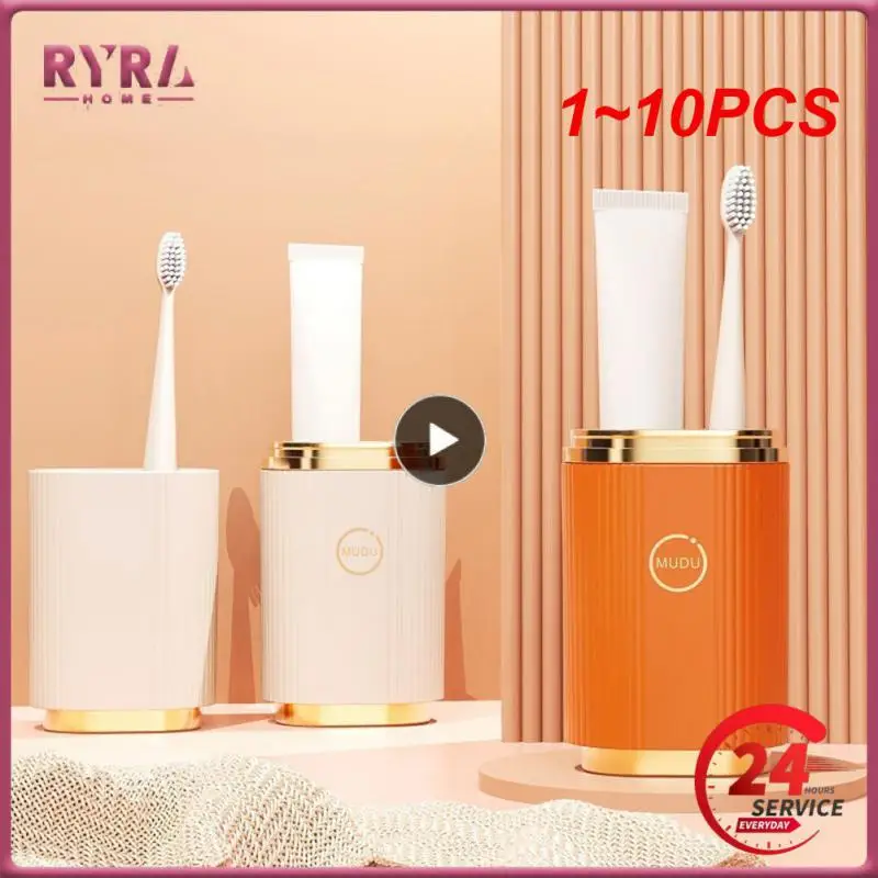 

1~10PCS Travel Bathroom Cups Light Luxury Design Brushing Cup Food Grade Materials Toiletry Tools Holder for Business Trip
