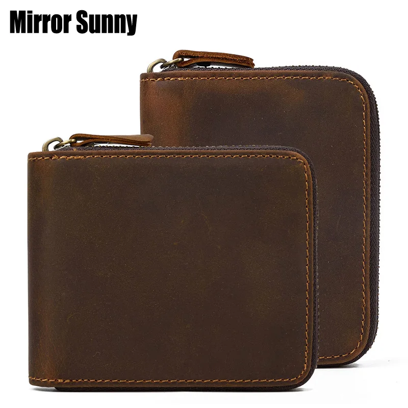 

Мужской кошелек из натуральной кожи, с отделением для карт