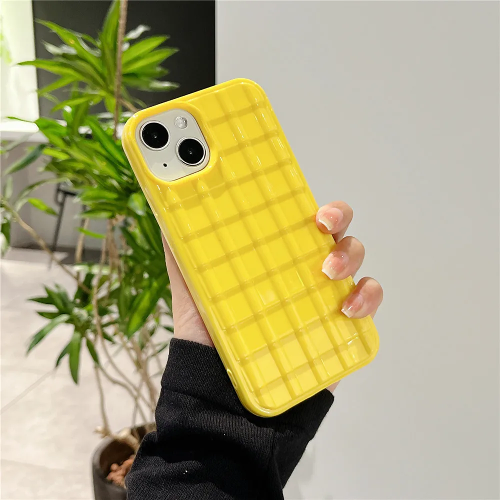 

Ottwn Luxury 3D Watts Pattern Soft Phone Case For iPhone11 13 12 14 Pro Max X XS Max XR 14 7 8 Plus Shockproof Back Bumper Cover