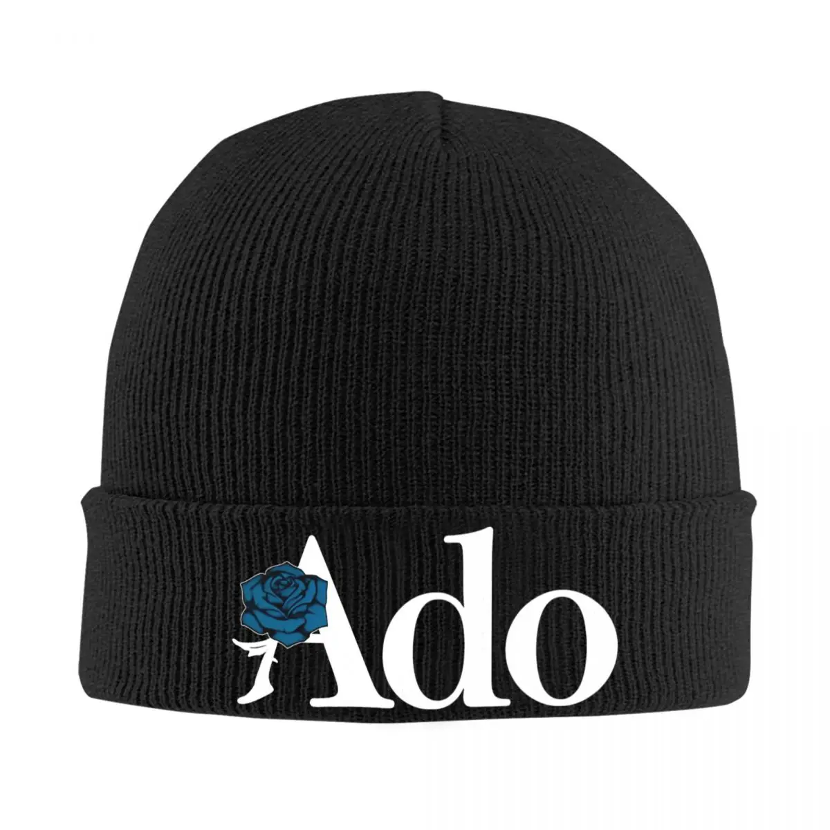 Шапки Ado Text Blue Rose осенне-зимняя шапка теплая готическая Jrock эстетические шапки для