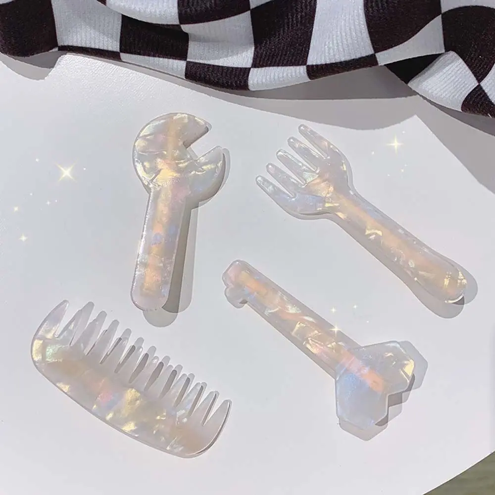 

Clip Resin All-match Duckbill Clip Korean Style Barrette Small Comb Hairpin Geometric Hairpin Women Hair Accessories