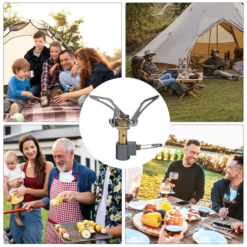 Mini Kuchenka z plecakiem Składana turystyczna zewnętrzna Przenośna kuchenka Obóz Sprzęt do gotowania Naczynia na świeżym powietrzu Narzędzie