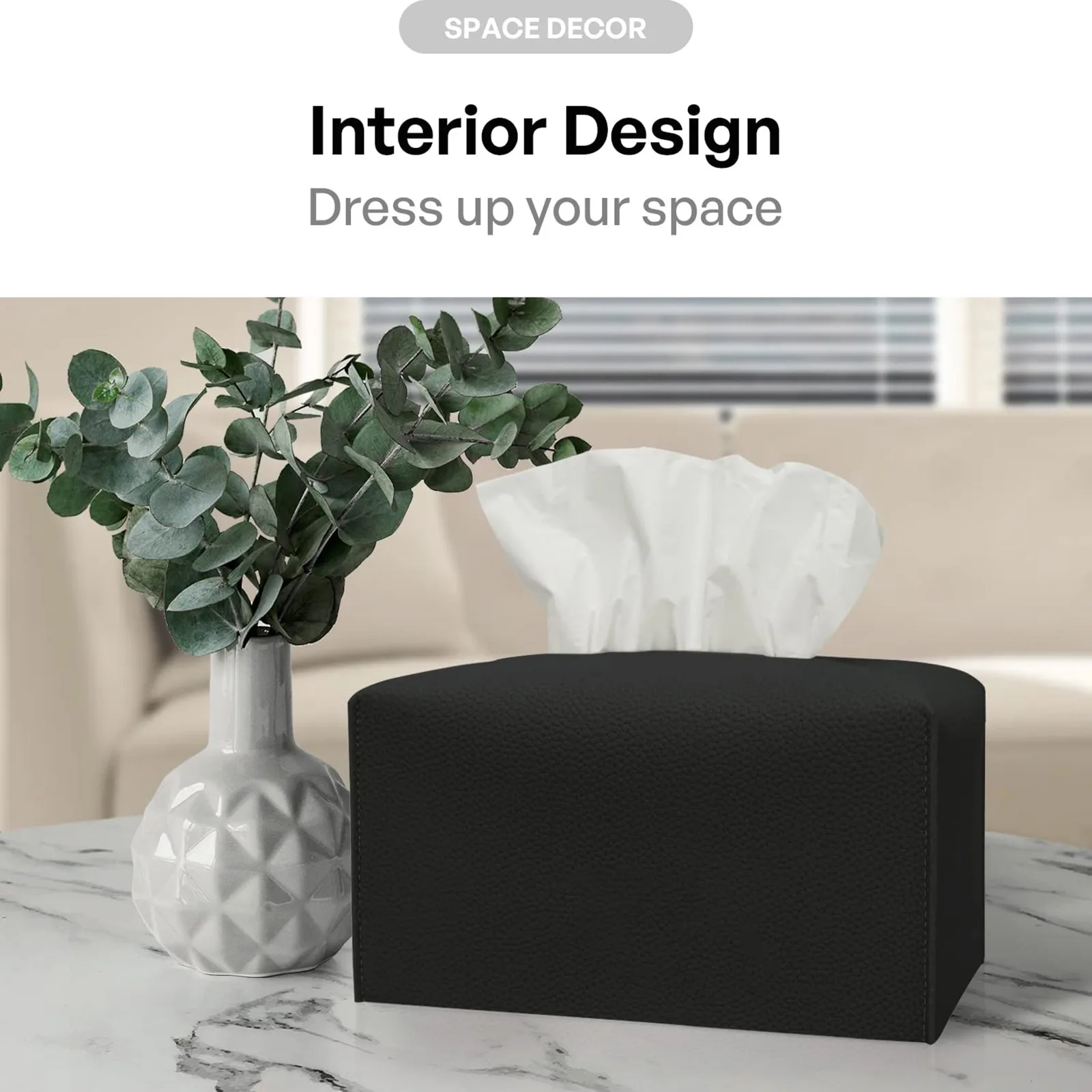 

Чехол для салфеток [Рафинированный] современный кожаный прямоугольный держатель для салфеток декоративный держатель/Органайзер для статуй мопса для помещений