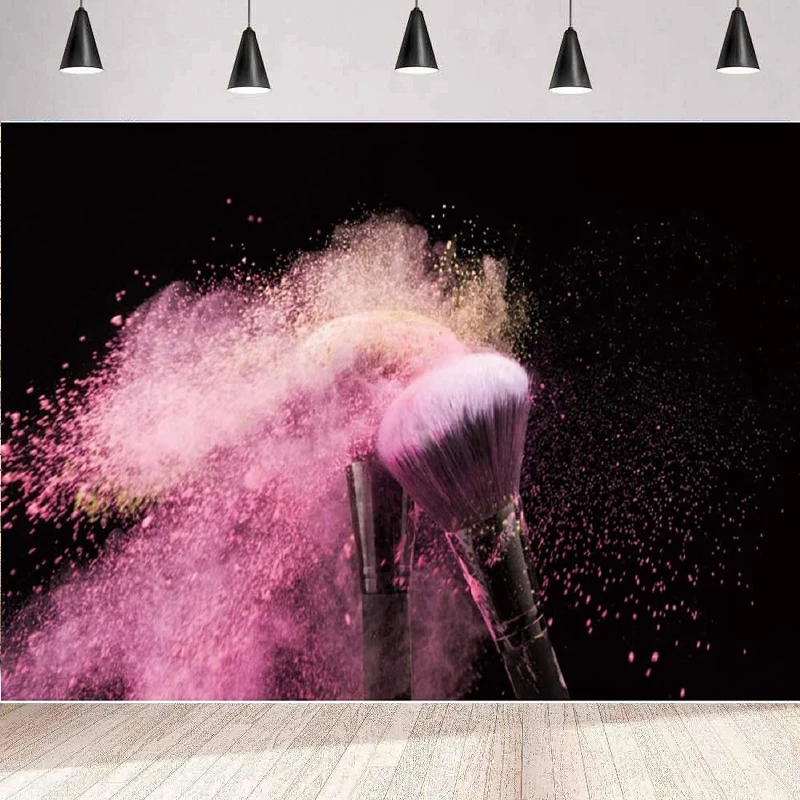 Фон для фотосъемки красоты макияжа Золотой пудровый брызг художественный фон