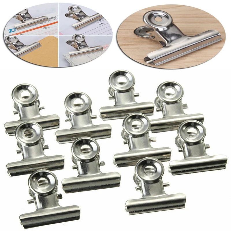 

20pcs Strong Metal Clip Stationery Office Supplies Home Folder Fixed Small Book Clip Sketch Pad Drawing Clip