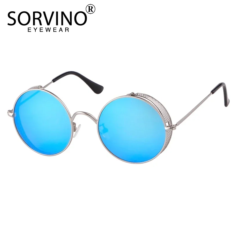 Солнцезащитные очки в стиле стимпанк для мужчин и женщин с защитой UV400