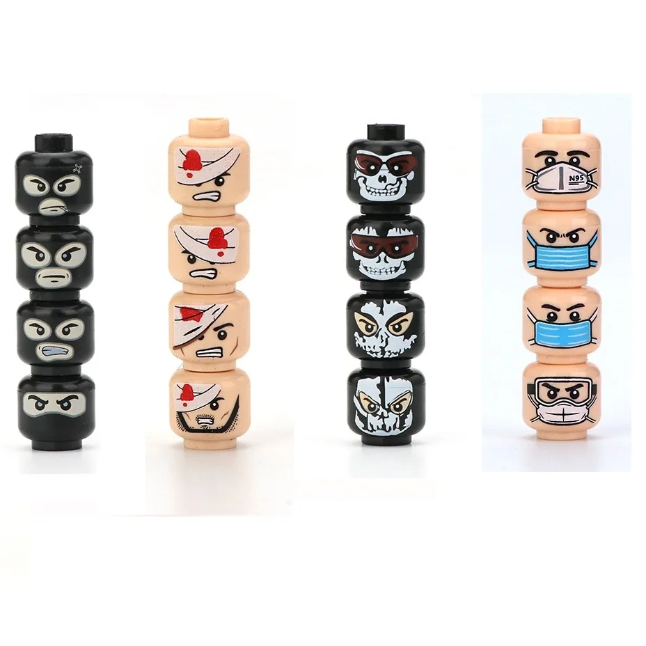 

Конструктор Военный, 2 мировая война, солдаты, лицо, фигурки, военные головки, поврежденные эмоциональные аксессуары, оружие, строительные блоки, игрушки