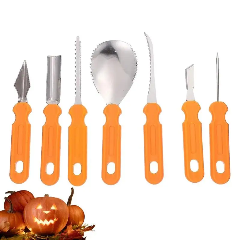 

Pumpkin Carving Tools Stainless Steel Tools For Halloween Pumpkin Reusable Pumpkin Lamp Carving Cutter Set For DIY