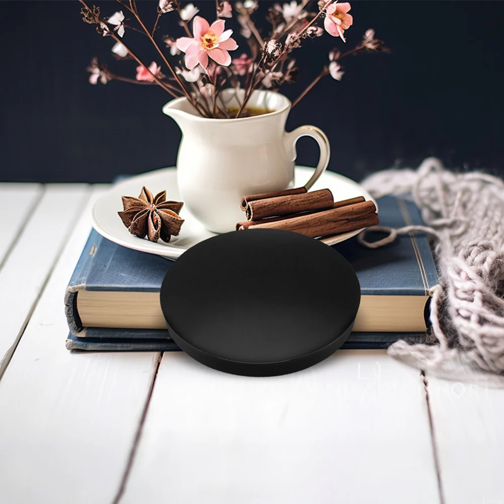 Черное украшение для медитации из обсидиана круговое зеркало гадальная доска