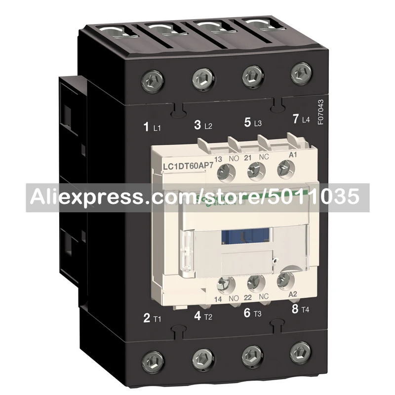 

LC1DT60AE7 Schneider Electric imported TeSys D series four-pole contactor, AC1 60A, 48V, 50/60Hz; LC1DT60AE7