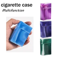 creative portable multifunctional separation cigarette case plastic dual use tobacco container washable smoking accessories