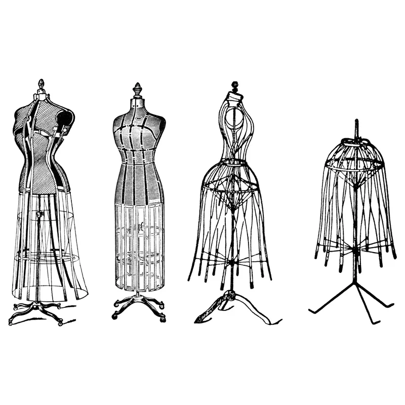 Модные прозрачные штампы 2024 10x14 см для девочек красивая леди Детская модель