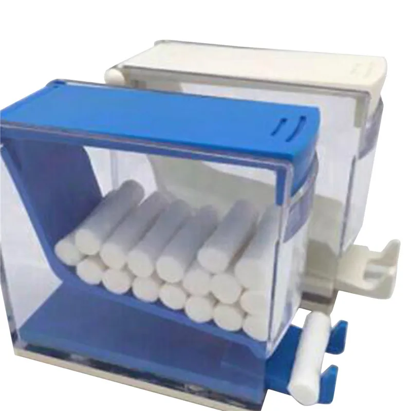 

1Pc Dental Dentist Cotton Roll Dispenser Holder Storage Organizer Box Press Type