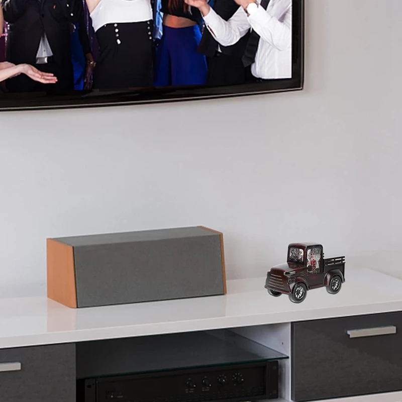 Ночник Санта-Снежный глобус Винтажный грузовик Рождественский настольный