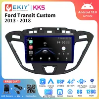 EKIY KK5 Stereo Car Radio For Ford Transit Custom 2013 - 2018 DSP Carplay Multimedia Video Player Navigation 4G Android 2Din DVD