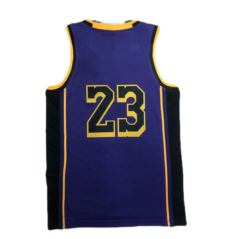 

Custom 23-24 Season No. 23 Heat Press Material Basketball Jersey Top With Full Name And Number Logo And Patches