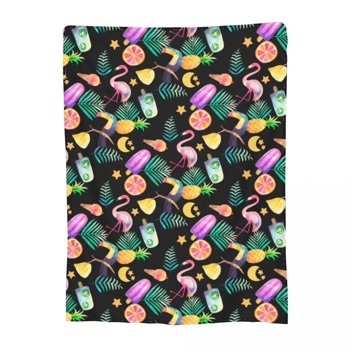 

Коническое одеяло для мороженого, цветное веселое Флисовое одеяло с тропическим рисунком, супермягкое модное крутое покрывало