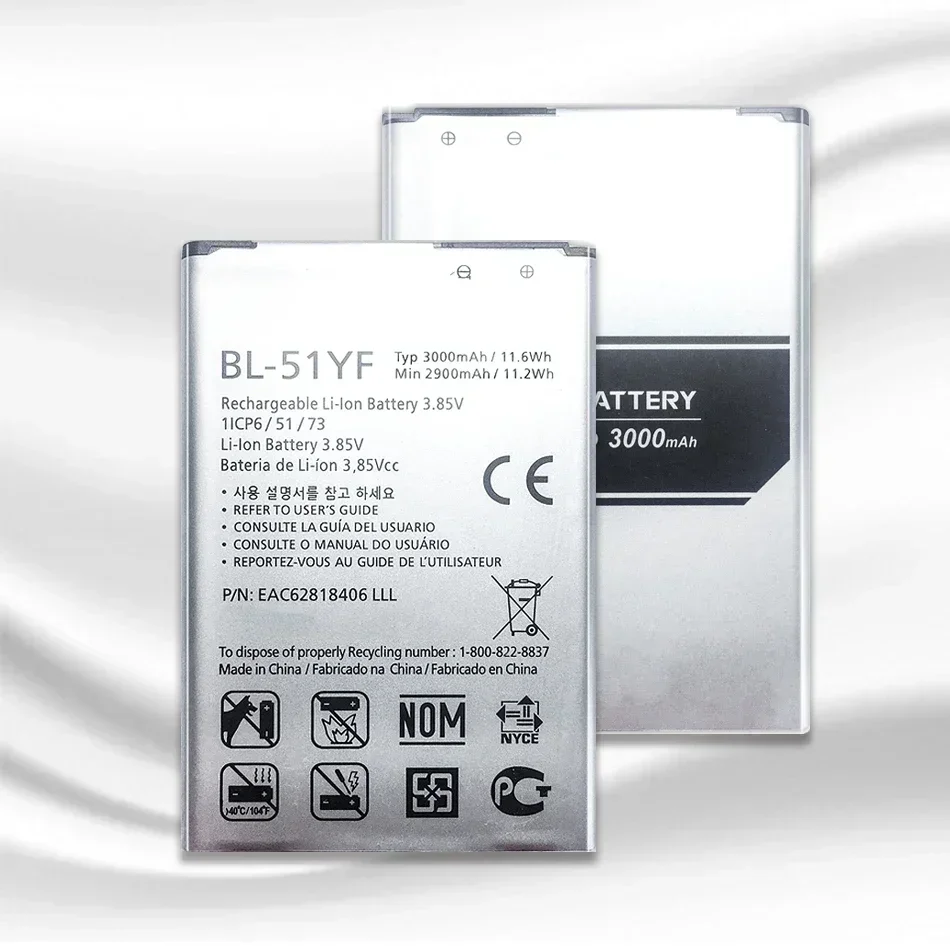 Mobile Phone Batteries 3000mAh For LG G4 BL-51YF H815 H811 H810 VS986 VS999 US991 LS991 F500 G Stylo F500S F500L F500K