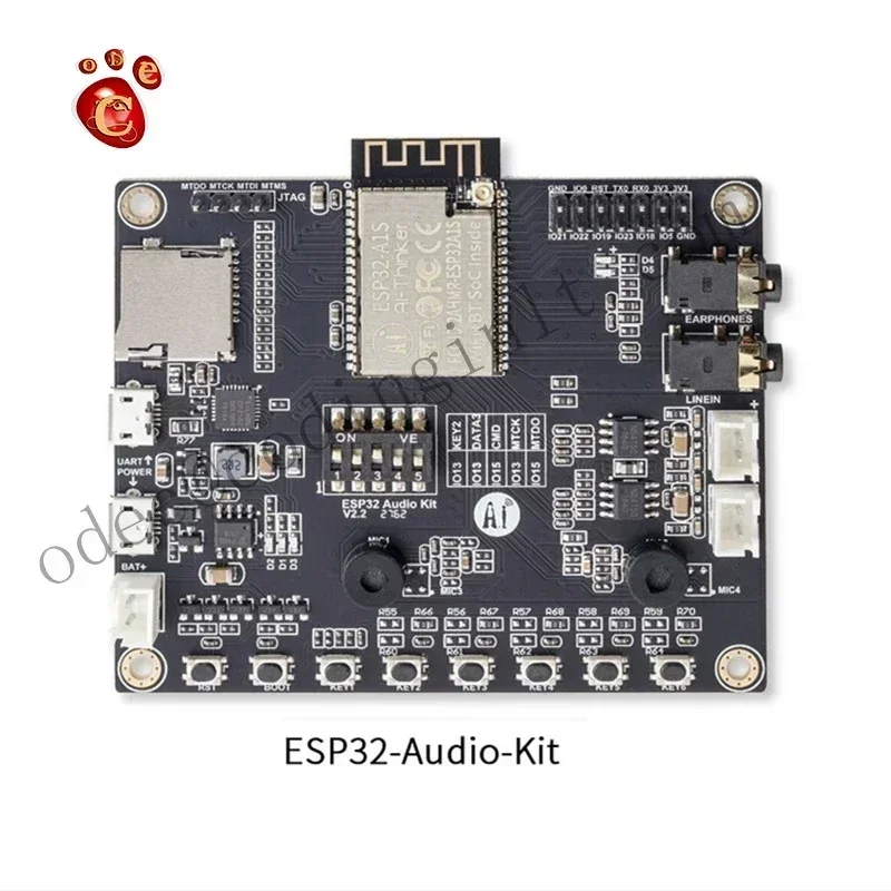 

Аудиокомплект ESP32 ESP32-A1S Модуль Wi-Fi + Bluetooth Последовательный порт ESP32 для аудиомодуля Wi-Fi Двойная антенна Антенна ESP32-Audio-Kit