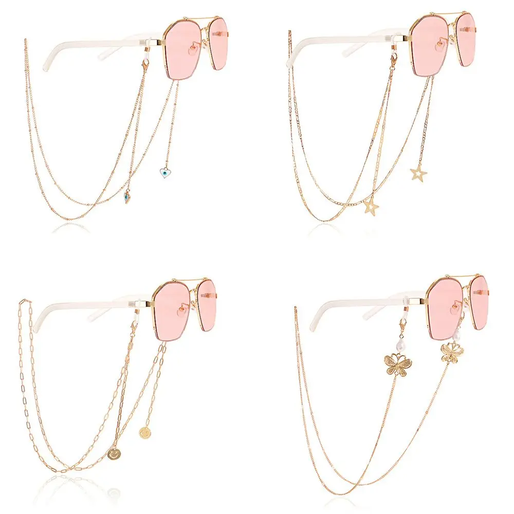 

Anti Slip Eyeglass Sunglasses Face Mask Lanyard Mask Strap Glasses Chains Pearl Eyeglass Chain Antiskid Losing Chain