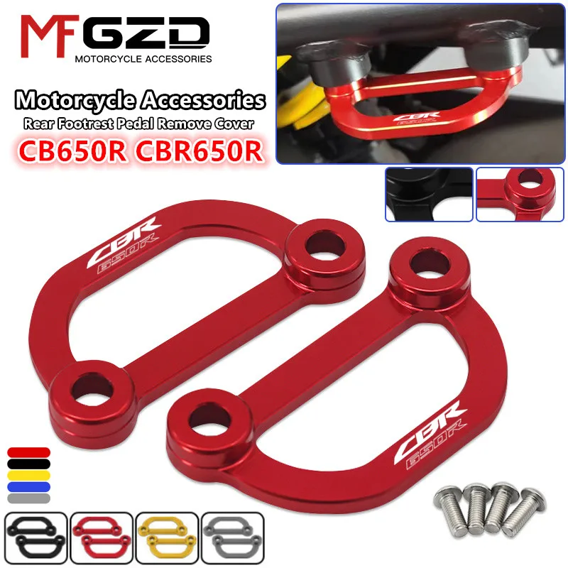 

2023 CBR650R Motorcycle Modified Rear Footrest Pedal Remove Decorative Cover For HONDA CBR 650R cbr650r 2019-2021 2022 2023