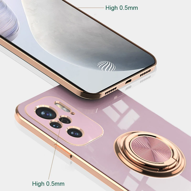 Luxury Magnetic Ring Case For Xiaomi Mi 10T 11T Redmi Note 10 Pro POCO F3 10Pro Mi10T T Phone Full Protective Cover Stand Holder