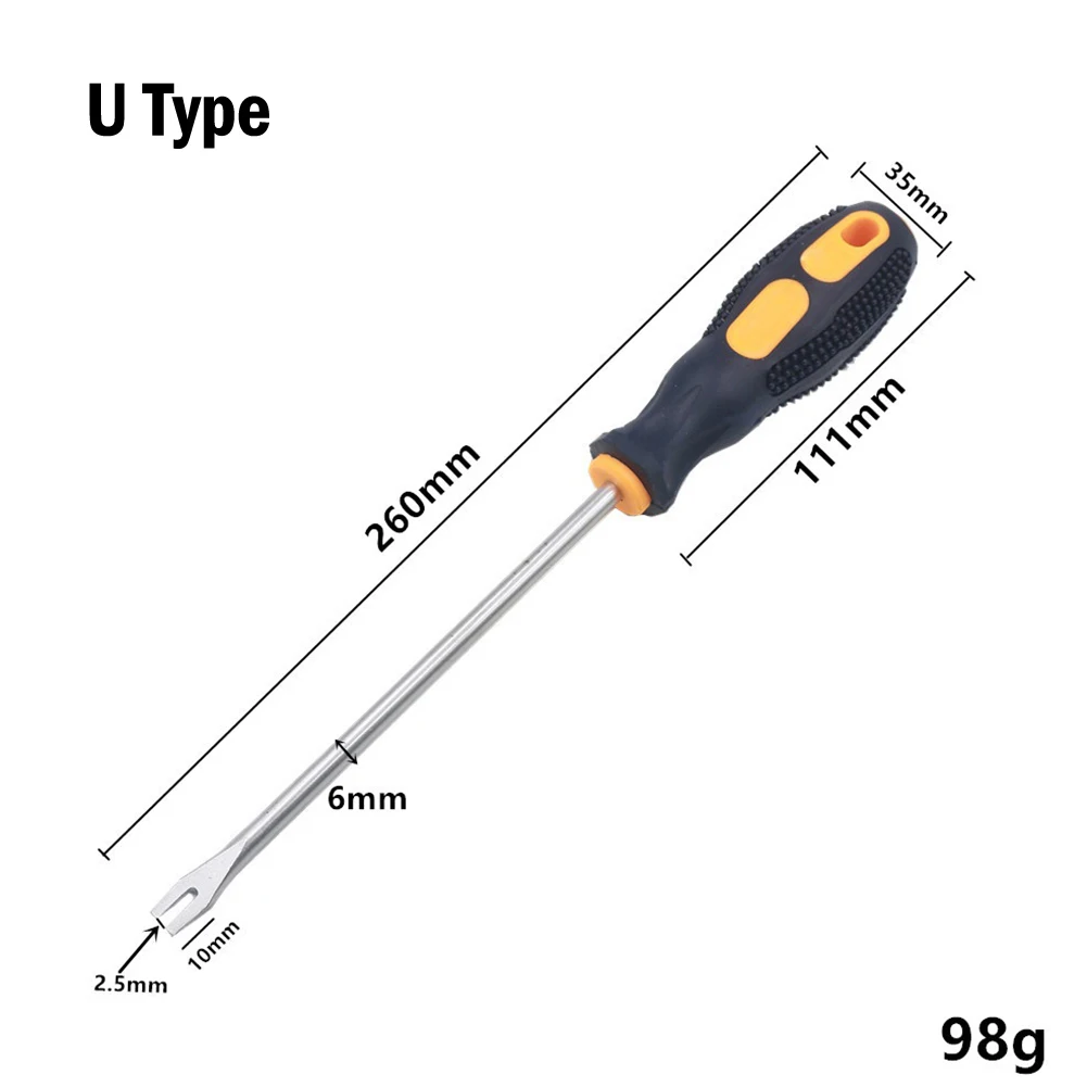 

U/V-shaped Screwdriver Nail Drivers 260mm Nail Puller Nails Remover Pry Tool For Home Office Industries Carpenter Workshops