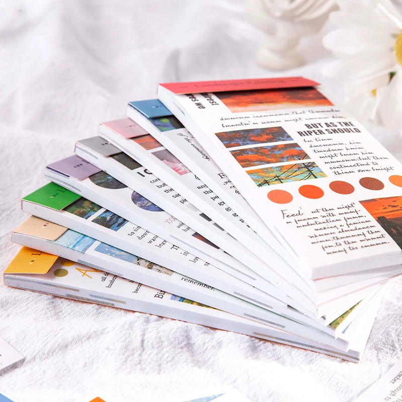 

20pcs/pack Ins Style Scenery Material Stickers for Junk Journal Creative Stationery DIY Deco Material Stickers Book