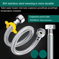 304 stainless steel braided hose water heater toilet faucet connection high pressure explosion proof water inlet hose household