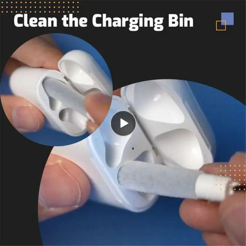 

One-click Cleaning Earplugs Cleaning Pen Upgraded Cleaning Pen Portable Headset Earplug Cleaning Kit White
