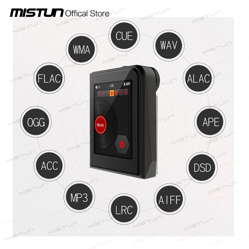 Мини Hi-Fi MP3-плеер DSD256 металлический 24 бит/192 кГц |