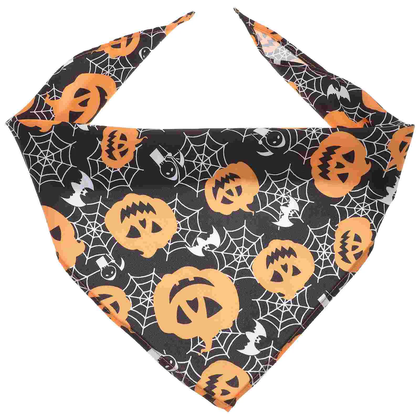 

1Pc Bandana Pumpkin Pattern Triangle Festival Saliva Towel Bib Decoration