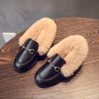 fashion child casual shoes baby girls leather warm boots kids running shoes brand sport princess snow boots child shell sneakers