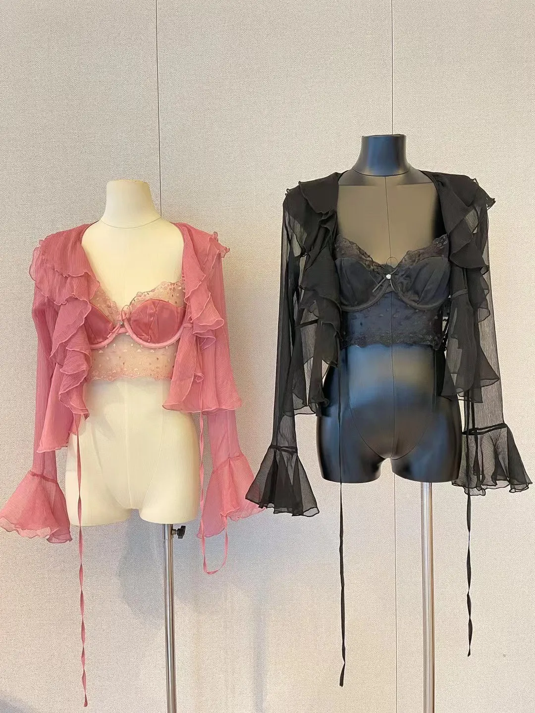 

Новинка весна-лето нежный ленивый Повседневный тонкий кружевной Солнцезащитный с рукавами-фонариками маленькая кофта с нагрудной обшивкой 10,18